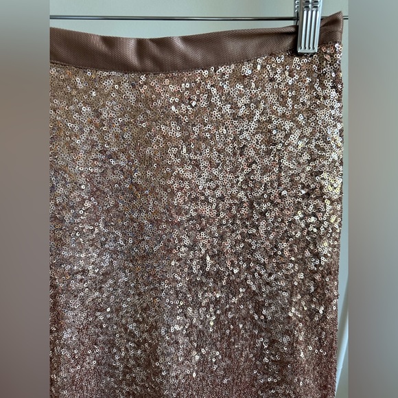Revelry Mila Sequin Skirt in ROSE GOLD. Like new, worn once 🌸🥰 - Picture 3 of 11